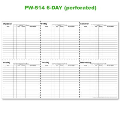 Service Appointment Pads