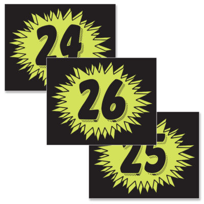 Model Year Explosion Windshield Stickers
