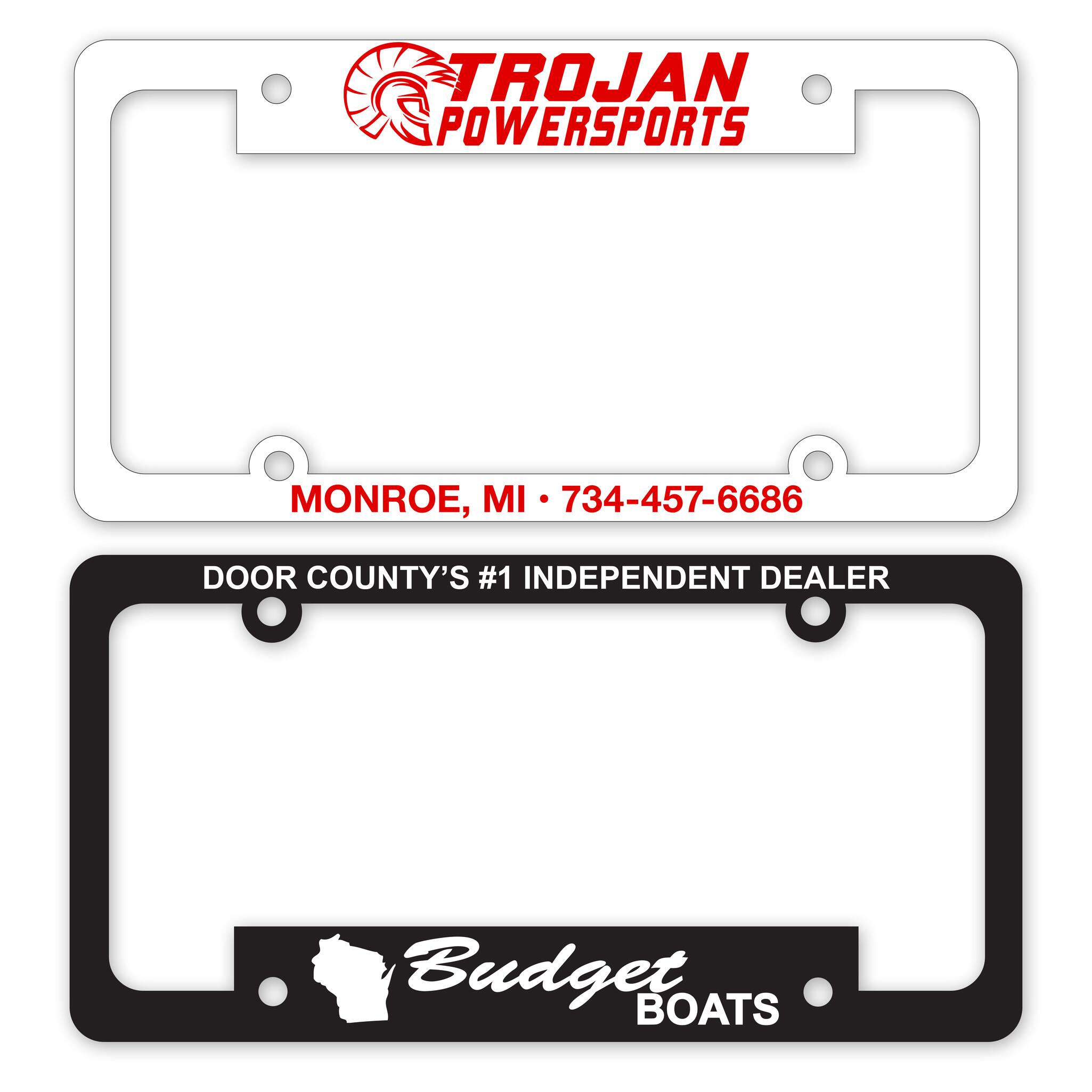 Spearfishing License Plate Frame