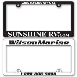 License Plate Frames (Silk Screened) (PW-701 – PW-702)