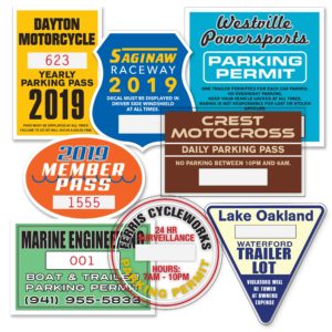Parking Permit Stickers (PW-555 – PW-557)