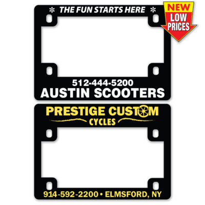 Motorcycle License Plate Frames