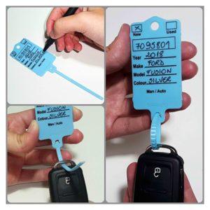 PW-688 Pre-Printed Self Locking Key Tags
