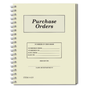 PW-386 Purchase Order Books