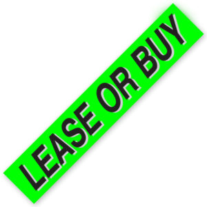 PW-221L2 – LEASE OR BUY  Windshield Slogan Signs