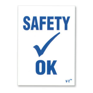 PW-562 Safety Check OK Stickers