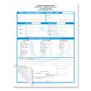 PW-00501C Pre-Consignment Forms (Custom)
