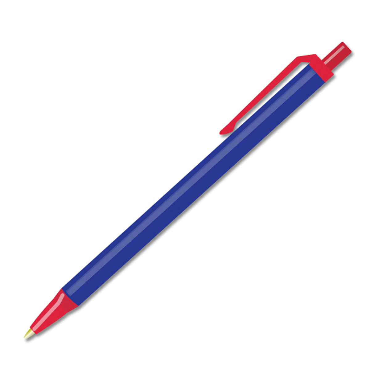 Custom BIC® Clic Stic Fine Point Blue-Ink Pen