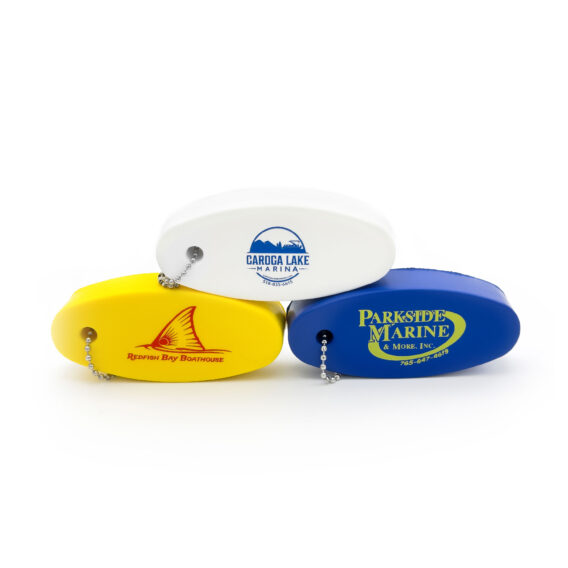 group of Floating Foam Key Fobs in colorful options